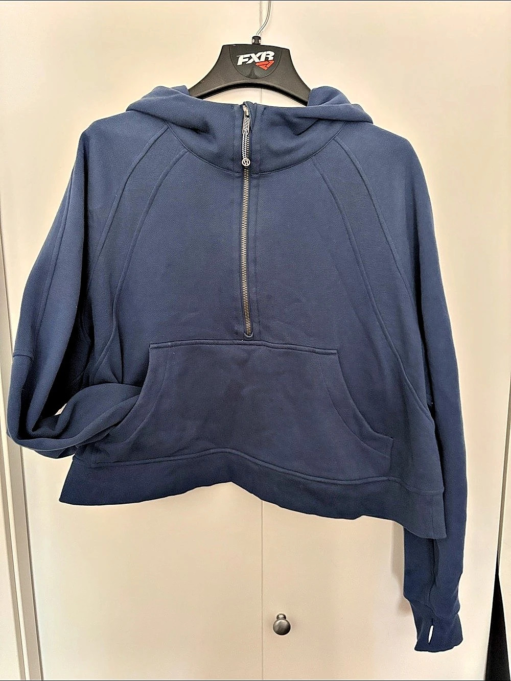 lululemon Scuba Oversized Funnel-Neck Half Zip Blue XL/XXL Hoodie